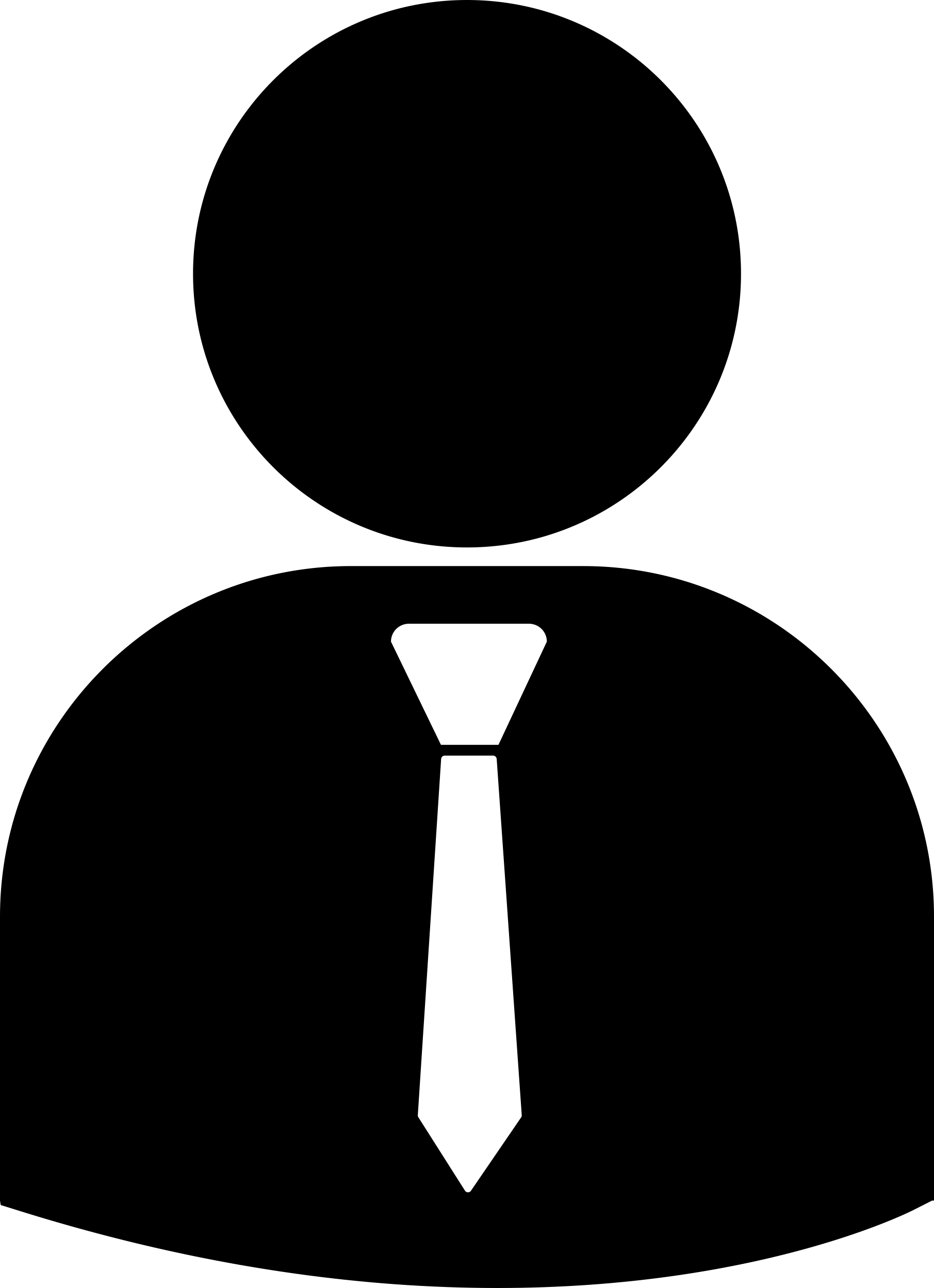 Business Person Silhouette Wearing Tie Outline Svg Vector Free Vectors